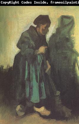Vincent Van Gogh Peasant Woman Sweeping the Floor (nn04)